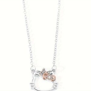 Hello Kitty Rhinestone Crown Necklace